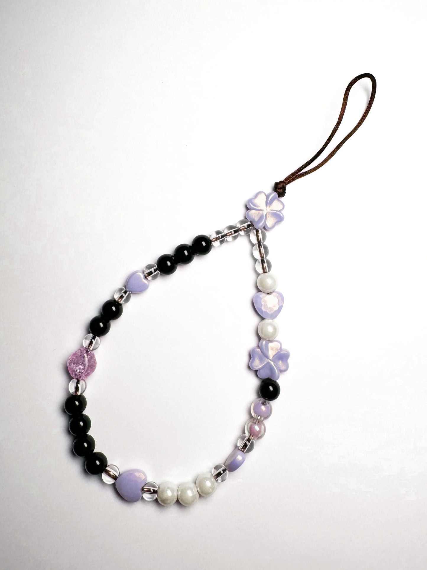 Purple Flower Phone Charm