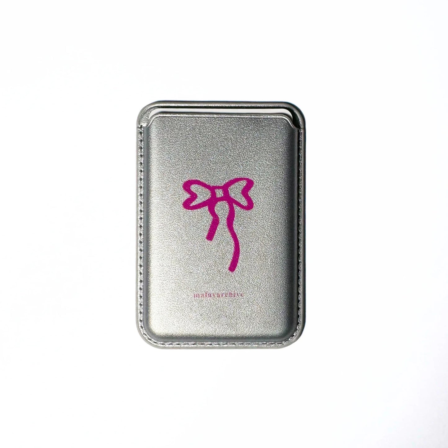 Pink Bow Magsafe Case with wallet combo