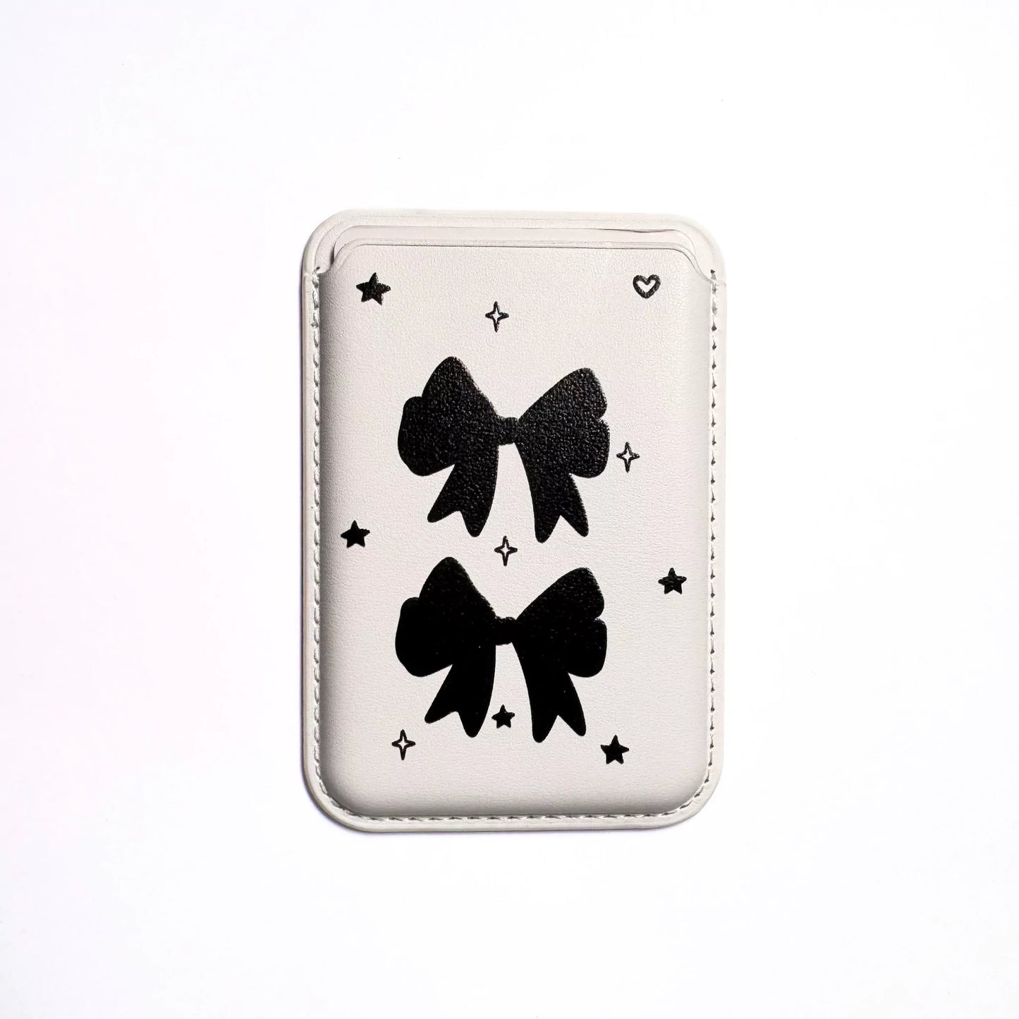 Black Bow Magsafe Case with Wallet Combo