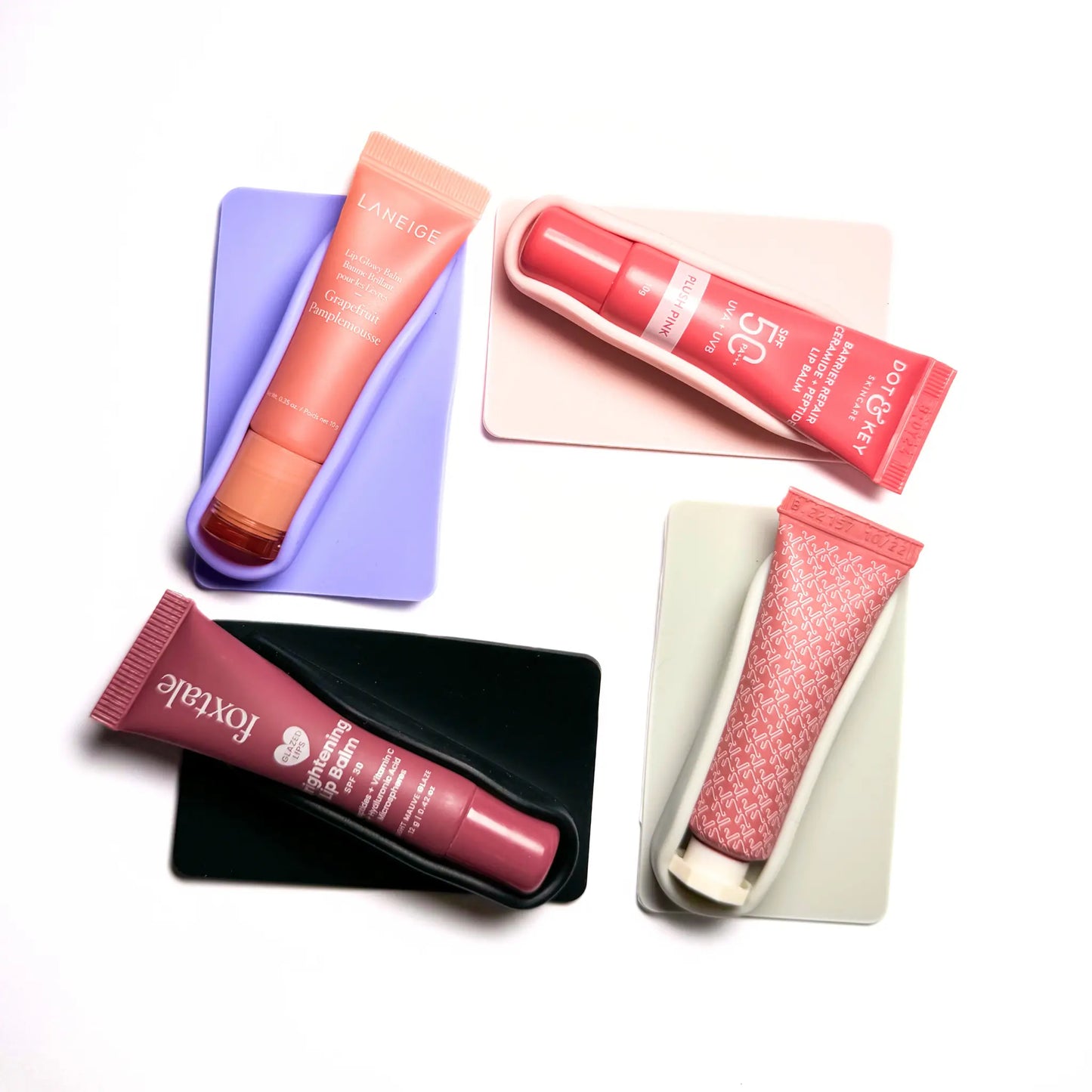 Silicone Lip Gloss Holder - Grey