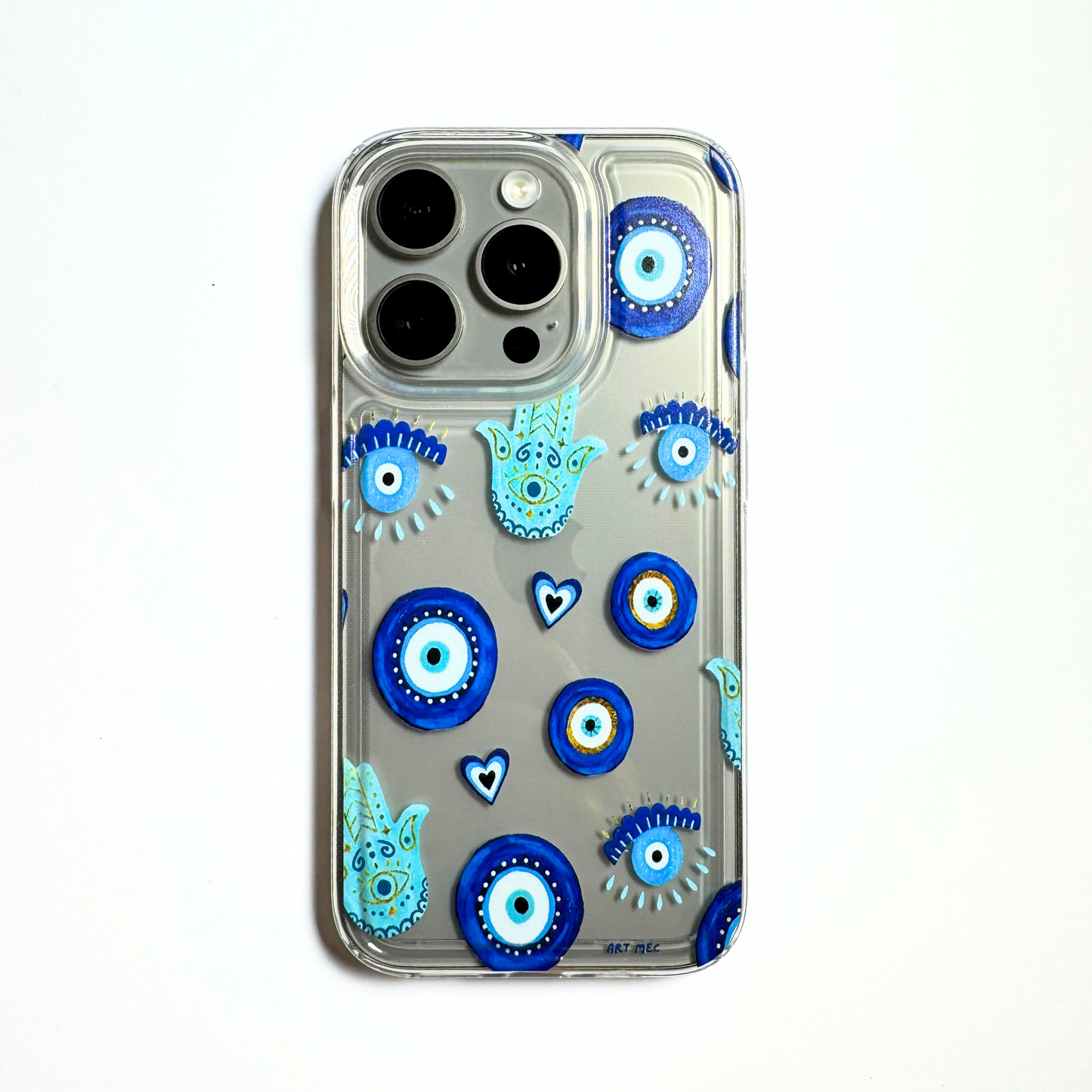 Evil Eye Clear Phone Case