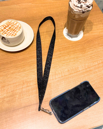 Black Phone Strap