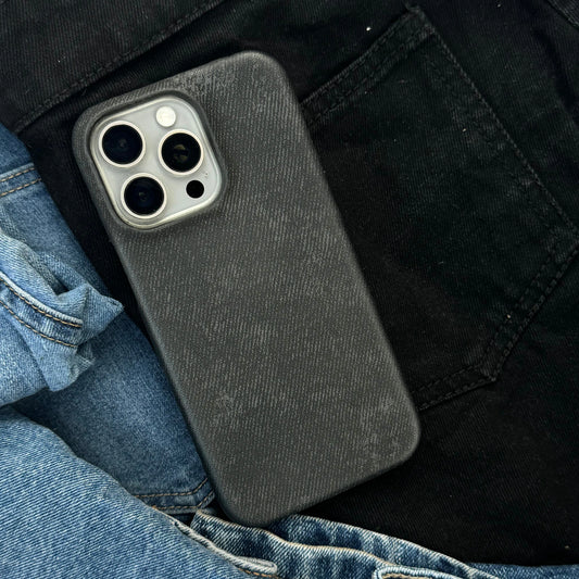 Denim Phone Case - Black